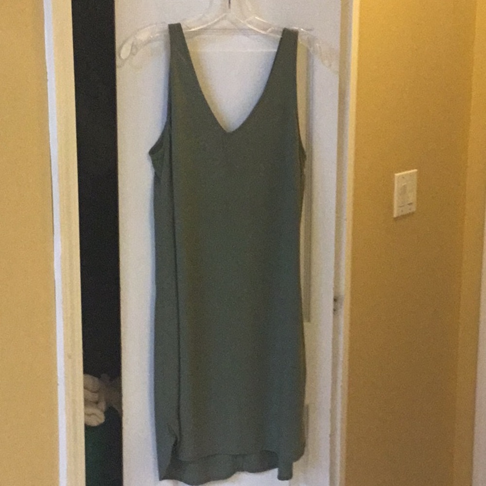 NWOT Army Green Classic Tank Dress